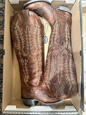 Old Gringo Mayra BIS RF 18" Western Boots Brown US 6.5